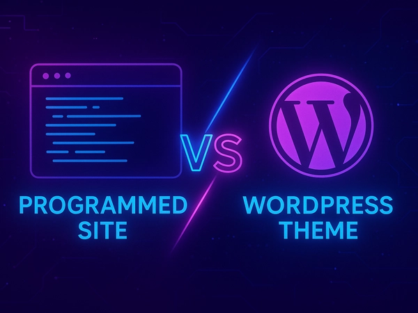 تقابل سایت ورد پرس و برنامه نویسی